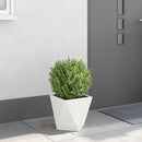 Plantekasse Hvid 30 x 30 x 30 cm Stål
