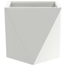 Plantekasse 2 pcs Hvid 30 x 30 x 30 cm Stål