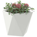 Plantekasse 2 pcs Hvid 30 x 30 x 30 cm Stål