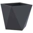 Plantekasse 2 pcs Antracit 30 x 30 x 30 cm Stål