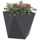 Plantekasse 2 pcs Antracit 30 x 30 x 30 cm Stål