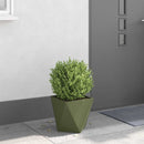 Plantekasse Oliven grøn 30 x 30 x 30 cm Stål