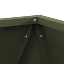 Plantekasse 2 pcs Oliven grøn 30 x 30 x 30 cm Stål