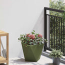 Plantekasse 2 pcs Oliven grøn 30 x 30 x 30 cm Stål
