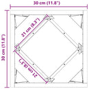Plantekasse Sølv 30 x 30 x 30 cm Galvaniseret stål - Xlshop.dk