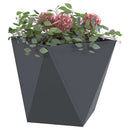 Plantekasse 2 pcs Antracit 40 x 40 x 40 cm Stål