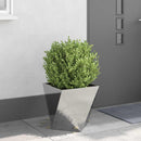 Plantekasse 2 stk. Sølv 40 x 40 x 40 cm Rustfrit stål - Xlshop.dk