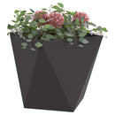 Plantekasse 2 pcs Sort 50 x 50 x 50 cm Stål