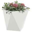 Plantekasse 2 pcs Hvid 50 x 50 x 50 cm Stål