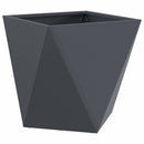 Plantekasse 2 pcs Antracit 50 x 50 x 50 cm Stål