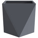Plantekasse 2 pcs Antracit 50 x 50 x 50 cm Stål