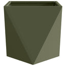 Plantekasse Oliven grøn 50 x 50 x 50 cm Stål