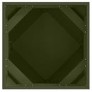 Plantekasse Oliven grøn 50 x 50 x 50 cm Stål