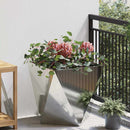 Plantekasse Sølv 50 x 50 x 50 cm Galvaniseret stål - Xlshop.dk