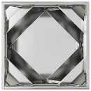 Plantekasse 2 stk. Sølv 50 x 50 x 50 cm Galvaniseret stål