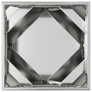 Plantekasse 2 pcs Sølv 50 x 50 x 50 cm Galvaniseret stål