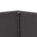 Plantekasse Sort 100 x 100 x 80 cm Stål