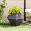 Plantekasse Sort 100 x 100 x 80 cm Stål