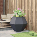 Plantekasse Antracit 100 x 100 x 80 cm Stål