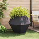 Plantekasse 2 pcs Antracit 100 x 100 x 80 cm Stål