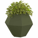 Plantekasse 2 pcs Oliven grøn 100 x 100 x 80 cm Stål