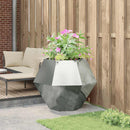 Plantekasse Sølv 100 x 100 x 80 cm Galvaniseret stål - Xlshop.dk