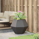 Plantekasse Sort 75 x 75 x 60 cm Stål