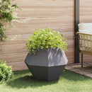 Plantekasse 2 pcs Sort 75 x 75 x 60 cm Stål
