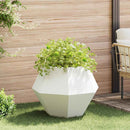 Plantekasse Hvid 75 x 75 x 60 cm Stål
