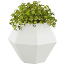 Plantekasse 2 pcs Hvid 75 x 75 x 60 cm Stål