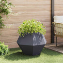 Plantekasse 2 pcs Antracit 75 x 75 x 60 cm Stål
