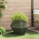 Plantekasse 2 pcs Oliven grøn 75 x 75 x 60 cm Stål