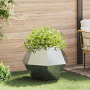 Plantekasse Sølv 75 x 75 x 60 cm Galvaniseret stål - Xlshop.dk
