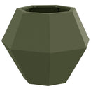 Plantekasse 2 pcs Oliven grøn 50 x 50 x 40 cm Stål