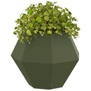 Plantekasse 2 pcs Oliven grøn 50 x 50 x 40 cm Stål