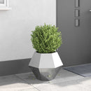 Plantekasse Sølv 50 x 50 x 40 cm Galvaniseret stål - Xlshop.dk