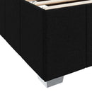 Sengestel med madras Sort 80 x 200 cm Stof