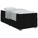 Sengestel med madras Sort 80 x 200 cm Stof