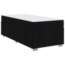 Sengestel med madras Sort 80 x 200 cm Stof