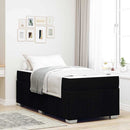 Sengestel med madras Sort 90 x 190 cm Stof