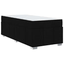 Sengestel med madras Sort 90 x 190 cm Stof