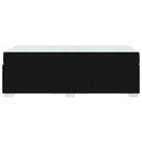 Sengestel med madras Sort 90 x 190 cm Stof