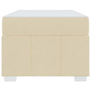 Sengestel med madras Creme 90 x 190 cm Stof
