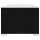 Sengestel med madras Sort 90 x 200 cm Stof