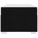 Sengestel med madras Sort 100 x 200 cm Stof