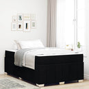 Sengestel med madras Sort 120 x 200 cm Stof