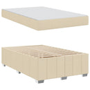 Sengestel med madras Creme 120 x 200 cm Stof