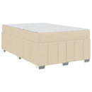 Sengestel med madras Creme 120 x 200 cm Stof