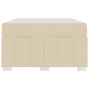 Sengestel med madras Creme 120 x 200 cm Stof