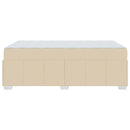 Sengestel med madras Creme 120 x 200 cm Stof